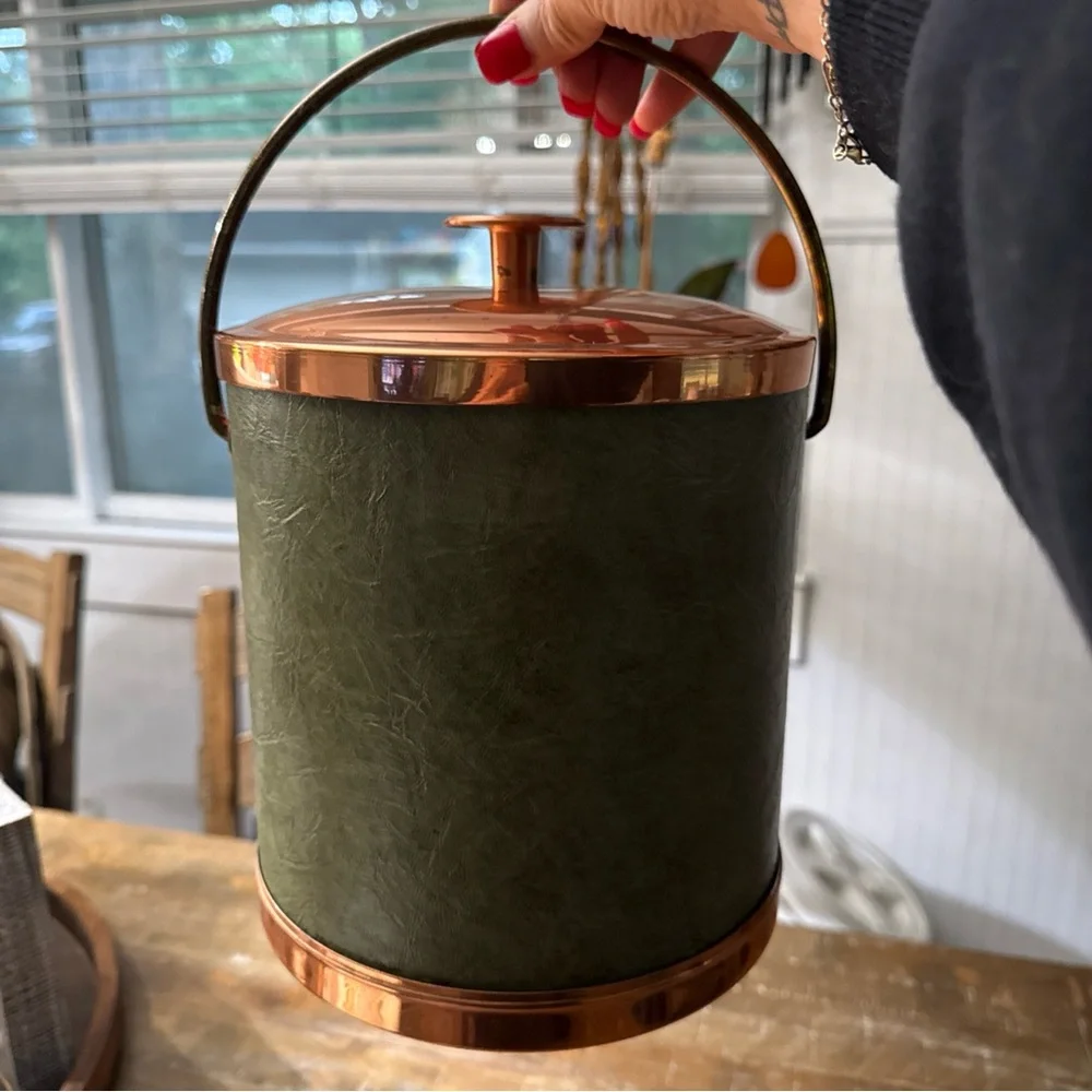 Coppercraft Guild Brushed Copper Ice Bucket with Signature Seal